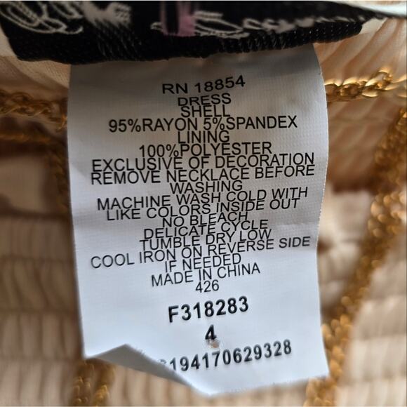 L Rare Editions Multicolor Layered Dress Color Block Peasant Girls Sz 4 NWT Boho - Picture 9 of 9